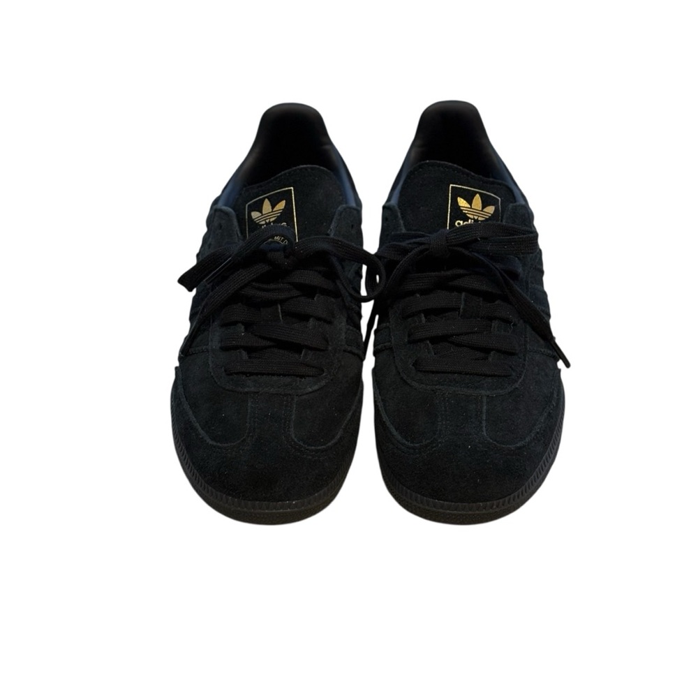 Adidas Men's Black Gazelle Suede Sneakers Size 7 - Picture 3 of 12